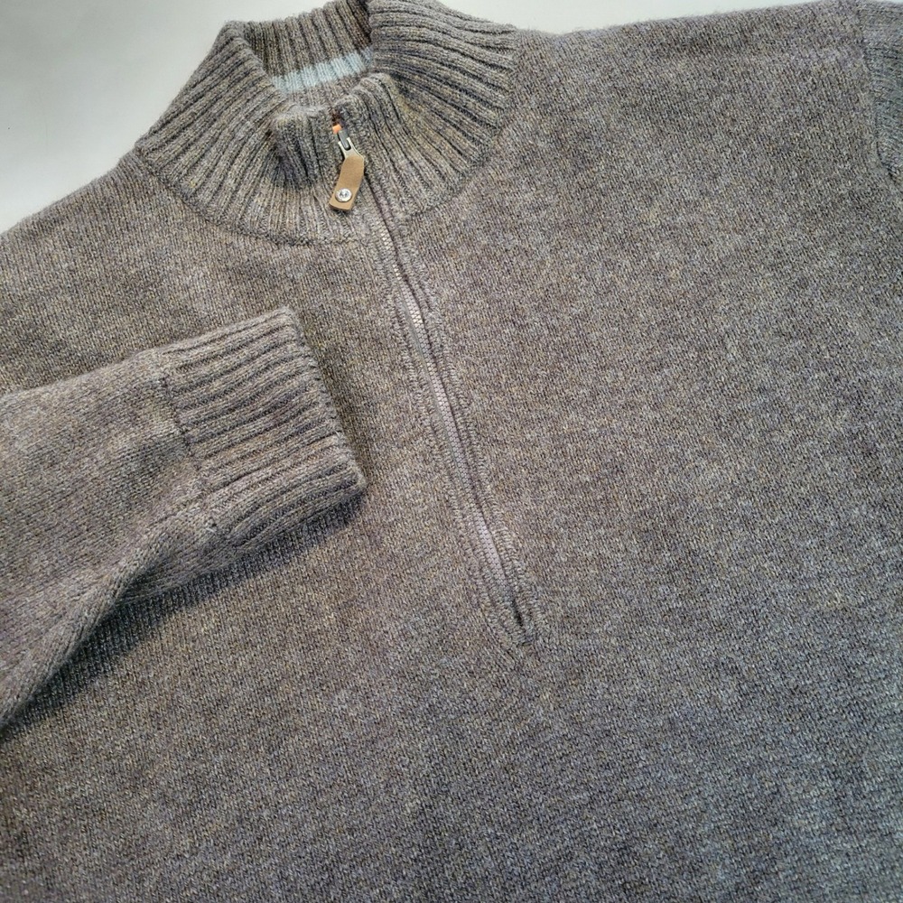 Royal‎ Robbins XXL Baylands Lined 1/2 Zip Wool Blend Sweater Pullover Gray Mens